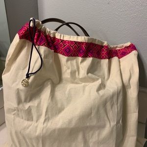 Tory Burch McGraw 3 Compartment Tote Silver Maple